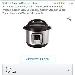 6 Quart Instant Pot w/Cookbooks
